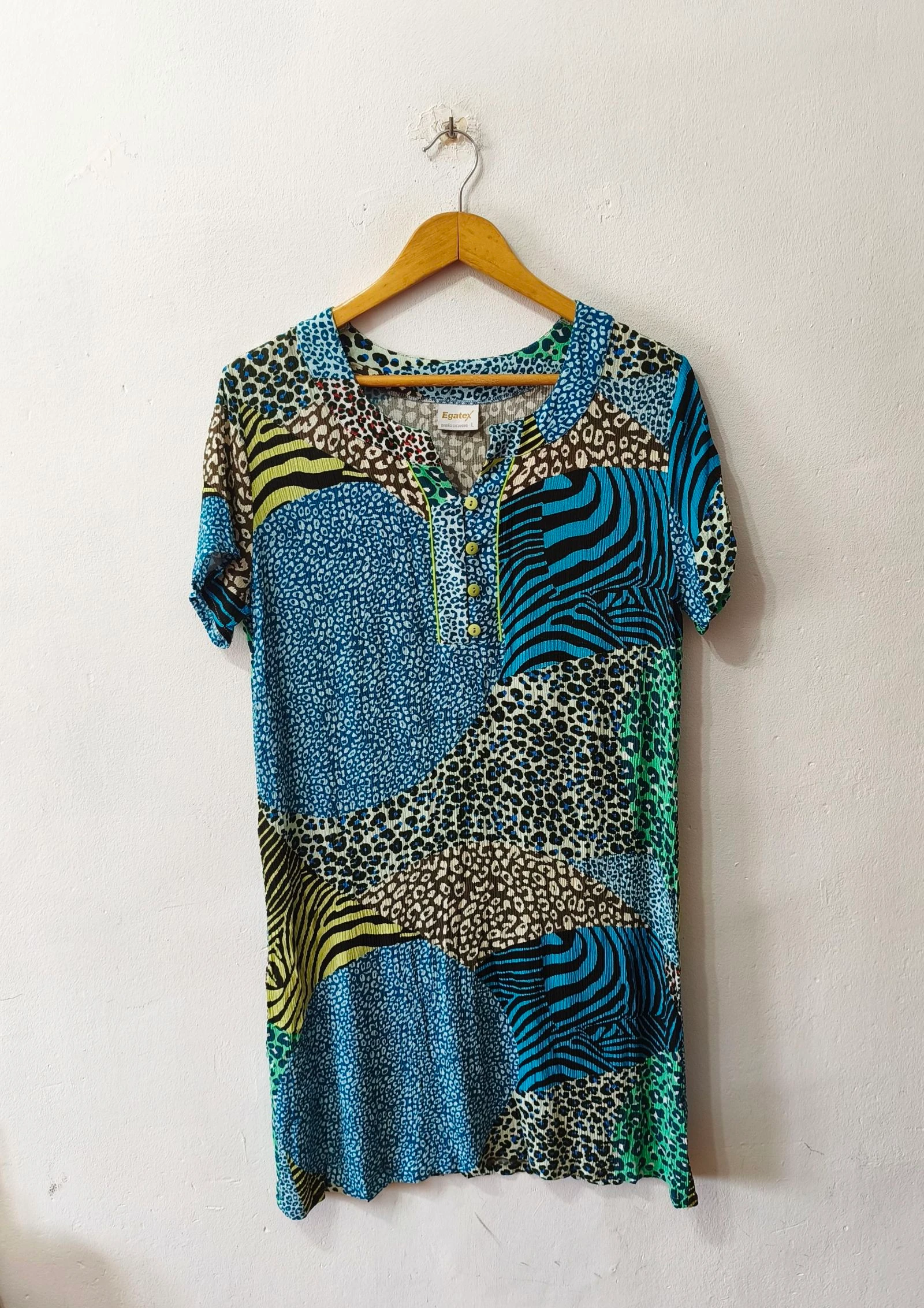 Vestido de verano azul Egatex mujer Talla L